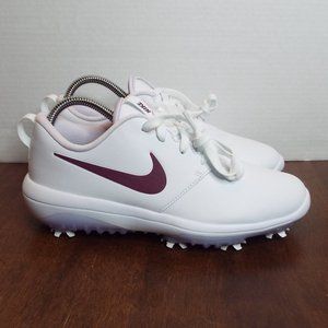 🆕 Nike Roshe G Tour Golf Shoes White Maroon Purple wms sz 9 AR5582-103